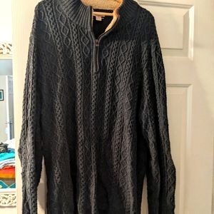 Cagon 2 Cobalt Thick 1/2 zip Sweater